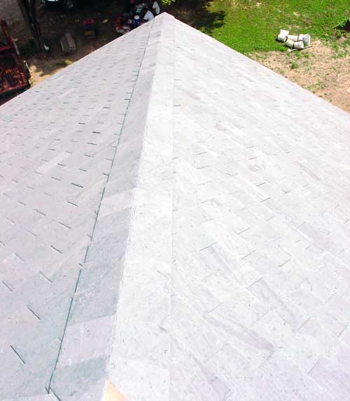 Slate Roof Central - finished slate hip