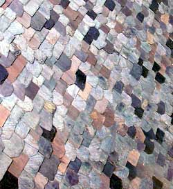 Slate Roof Central - Styles of Slate Roof Installations - ragged butt slating style