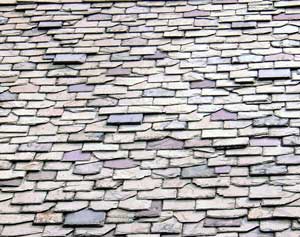 Slate Roof Central - Styles of Slate Roof Installations - ragged butt slate roof